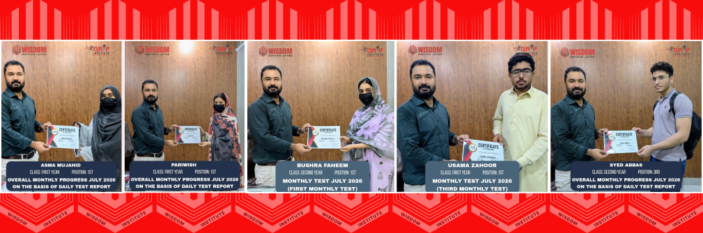 Wisdom Institute students receiving monthly progress certificates